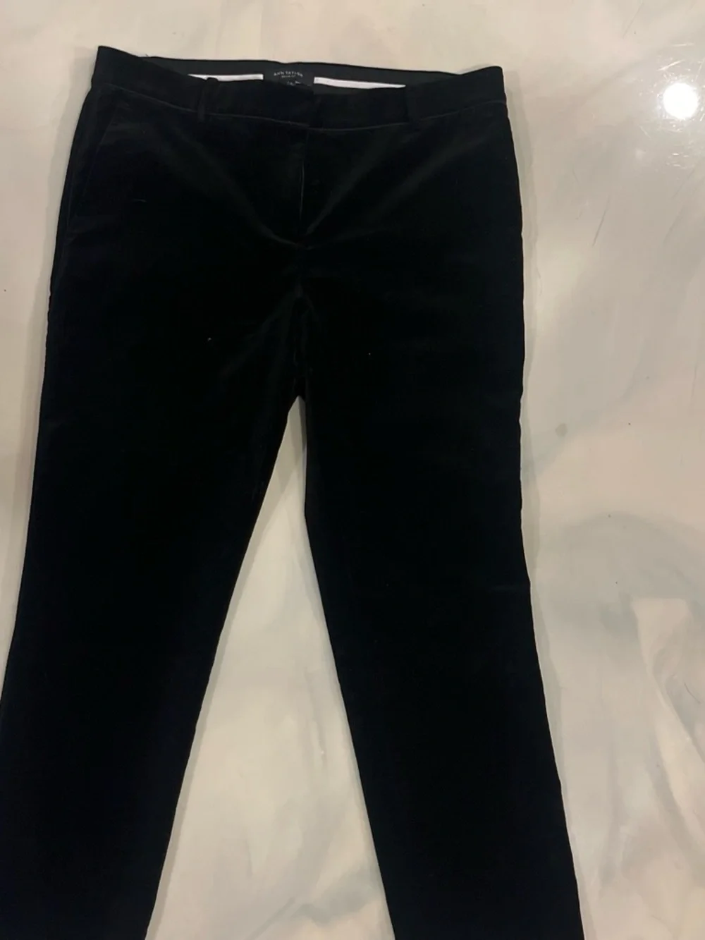 Ann Taylor- Devin fit-  Black Skinny Velvet Jeans